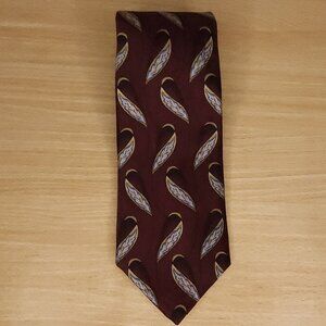 Robert  Talbot For Nordstrom Best Of Class Silk Maroon Paisley Tie